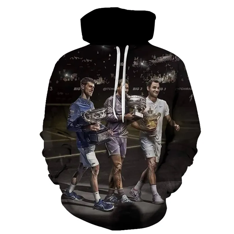 High quality men's and women's sports tennis players hoodies collar hoodies 201126