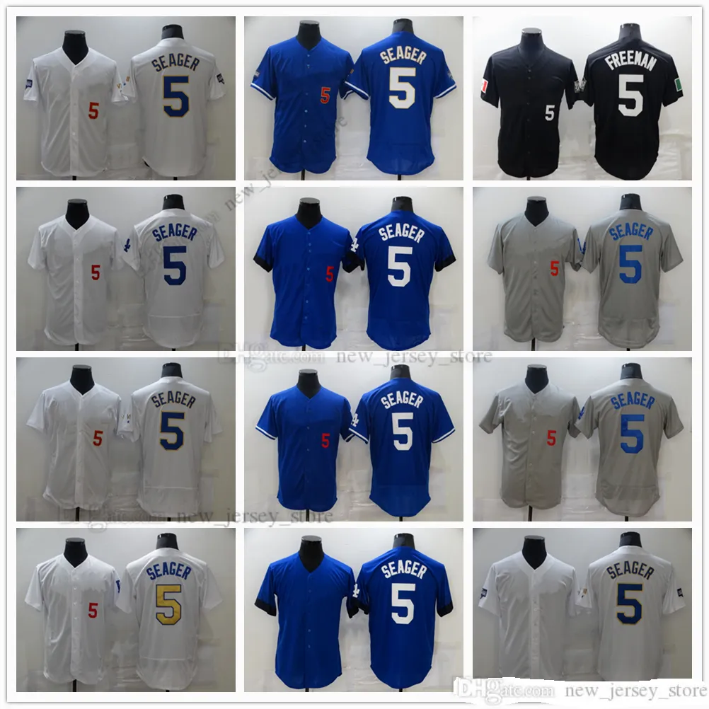 Film College Baseball indossa maglie cucite 5 CoreySeager Slap Tutto cucito Numero Nome Away Sport traspirante Vendita Uomo di alta qualità