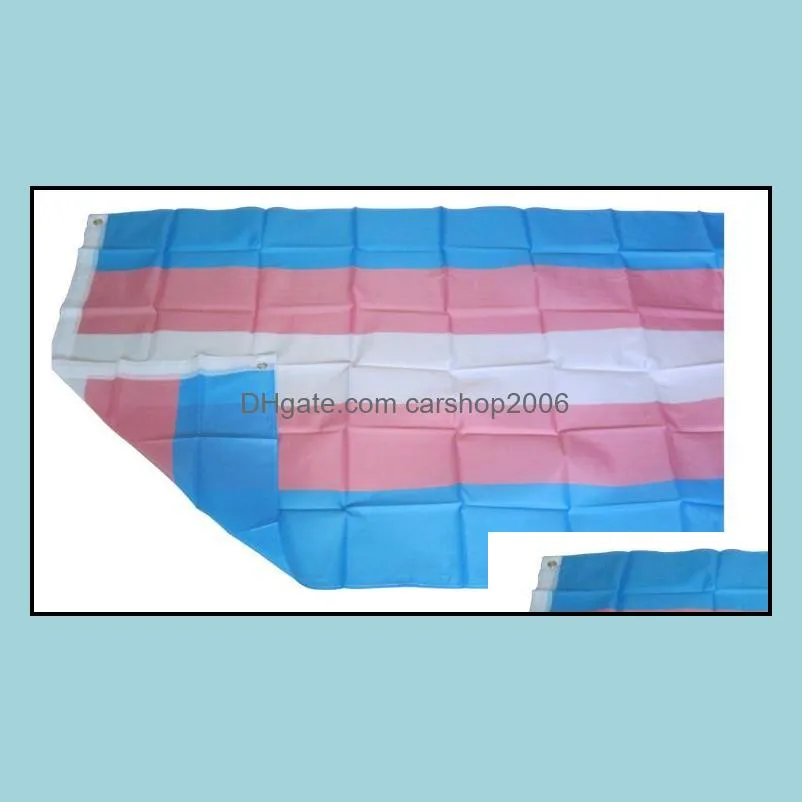 3x5 ft breeze transgender flag pink blue rainbow flags lgbt pride banner flags with brass grommets sn2454