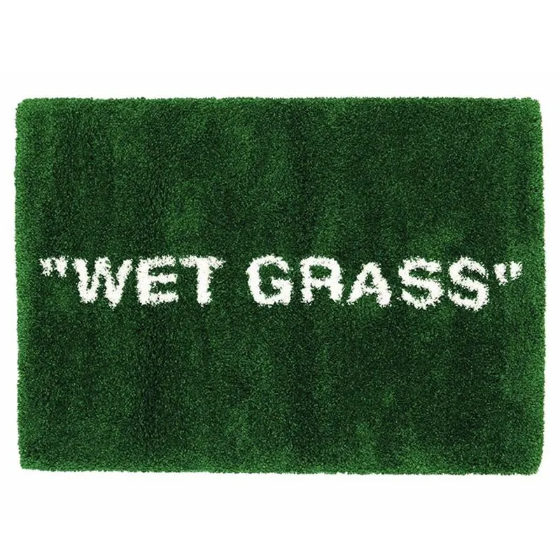 가정용 가구 아트 카펫 Ki x vg Markerad WET GRASS Area Rug Hypebeast Collection 미적 스니커즈 매트 팔러 침실 놀이방 트렌디 플로어 매트 공급업체