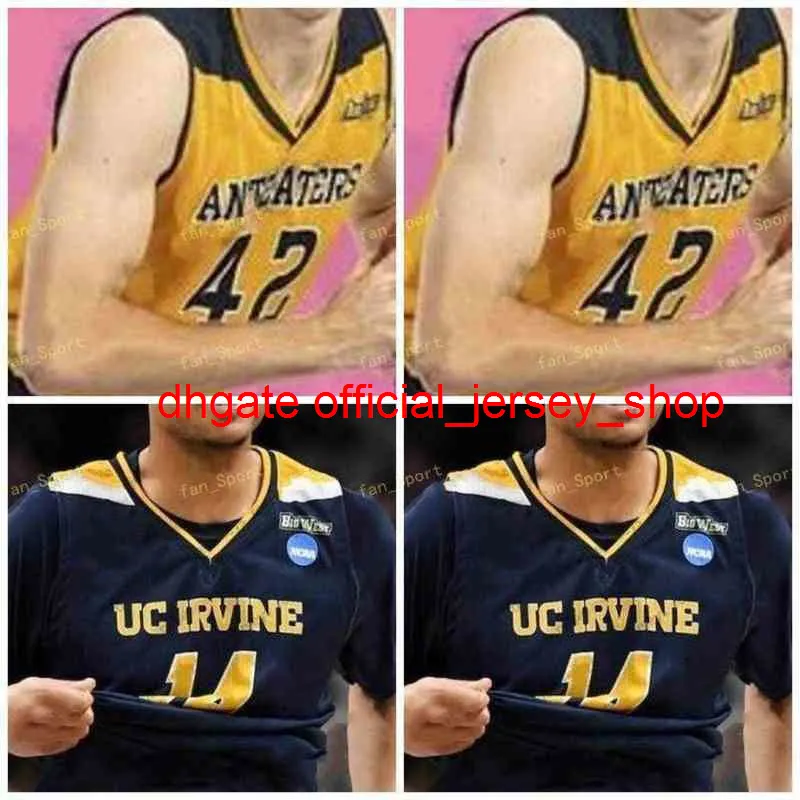 College NCAA UC Irvine Anteaters Basketball Jersey 23 Darrian Traylor 24 Eyassu Worku 25 Spencer Rivers 35 Solomon Ruddell Custom Stitched