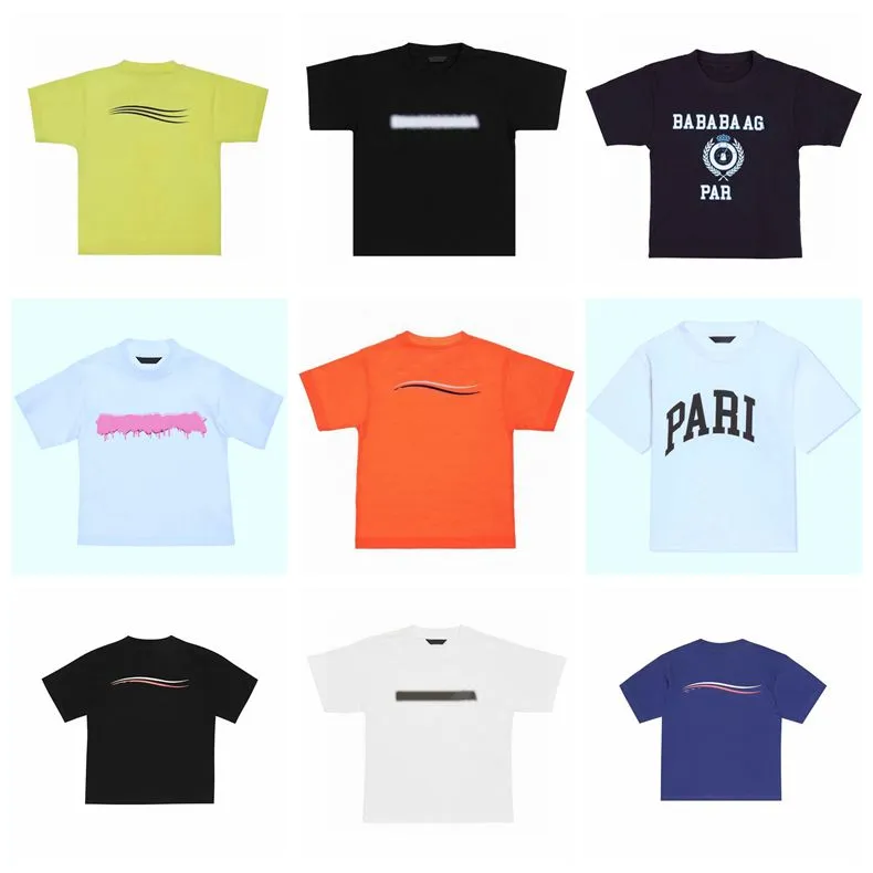 Designer pojkar barn tees t-shirts kläder baby flickor sommar bomullsbarnsspårar bokstav barn outfit kort ärm polo skjorta shorts avslappnad snygg trendig tshirt