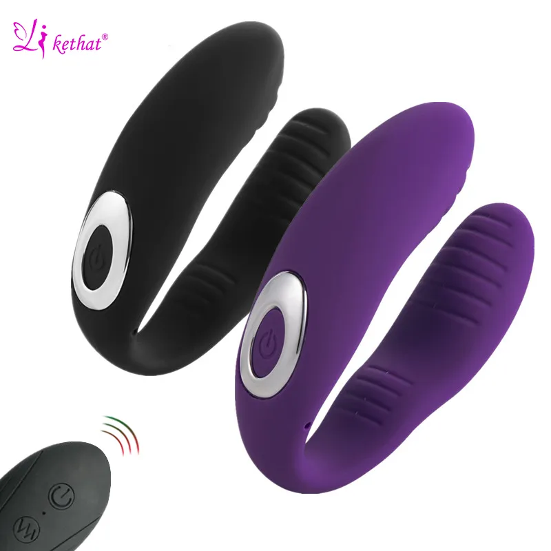 Giocattoli vibratori a forma di U wireless per adulti 18 Dildo ricaricabile USB Stimolatore clitorideo a punto G Doppi vibratori Donne giocattolo sexy