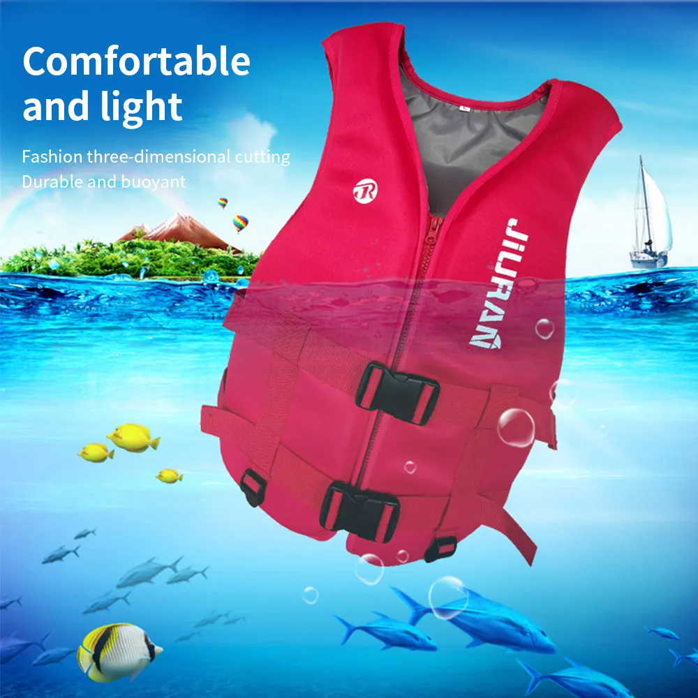 Adults Life Jacket Neoprene Safety Life Vest Water Sports Fishing Ski Vests  Kayaking Boating Swimming Drifting From Emmagame1, $26.29