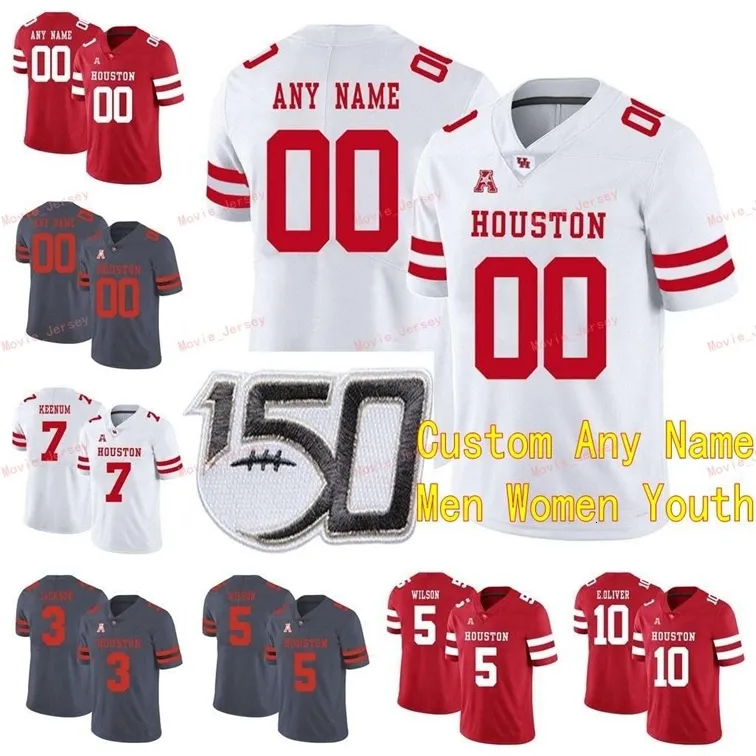 Nik1 Stitched Custom 21 Patrick Carr 22 Austin Robinson Kyle Porter Terence Williams Houston Cougars Uomo Donna Maglia della gioventù