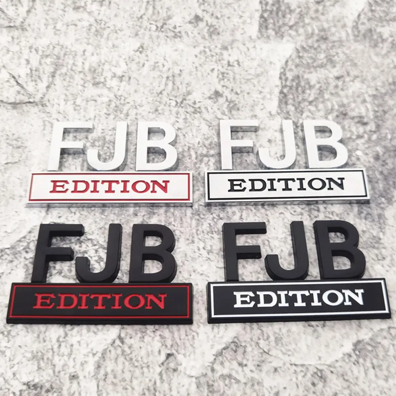 Sublimation Party Decoration 1PC FJB EDITION Car Sticker For Auto Truck 3D Badge Emblem Decal Auto Accessories 8x5cm Wholesale