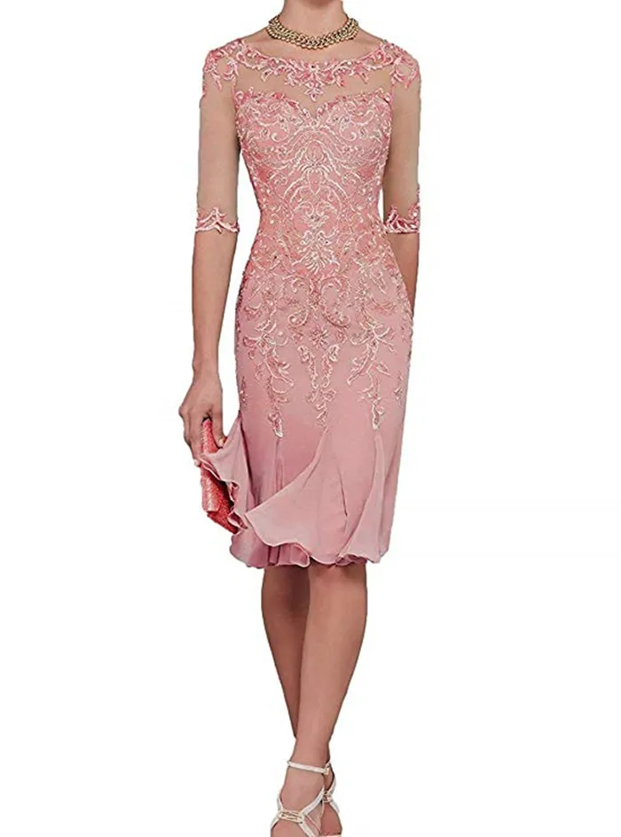 old rose semi formal dress Old Rose Letter Dress main image 0