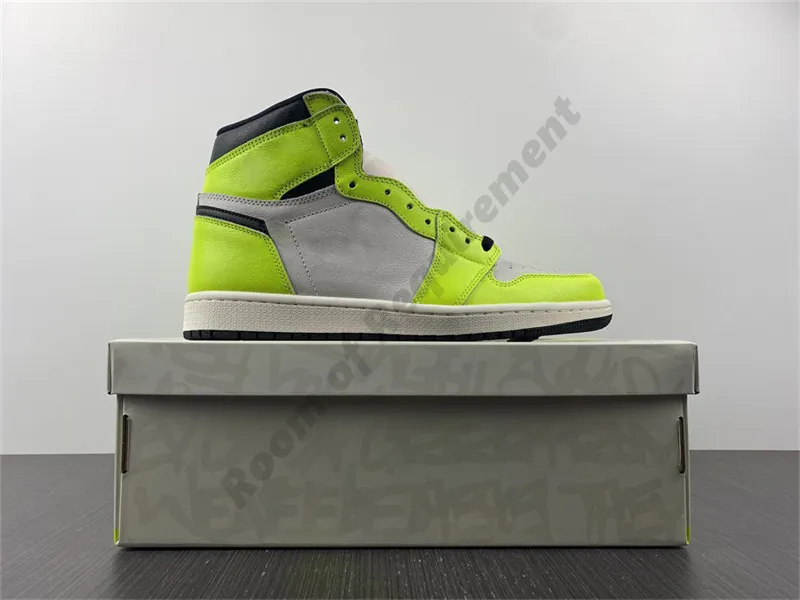 2022 1 1s high Basketball Shoes Visionaire Volt Atmosphere Varsity Red Hype Royal Light Electro Orange Pollen Jumpman With box OG 555088-702