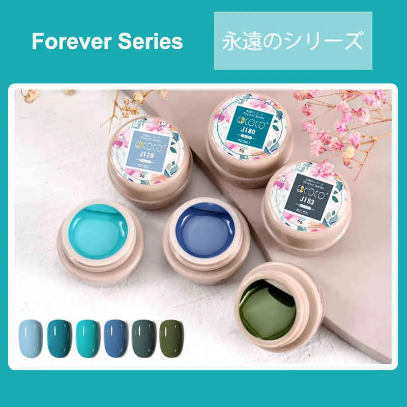 Nxy Gel de uñas Kit de pintura de color de azúcar GDCOCO Manicure Suministro de estilo japonés Semi Semi Permanente Dibujo de plata Set 0328