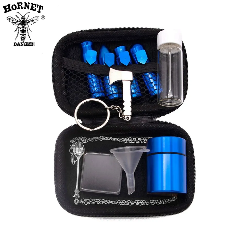 pipe Kit Set snuff bottle combination set metal storage tank box