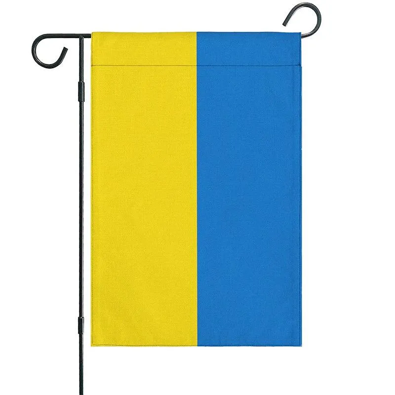 American Ukraine US Friendship Garden Flag Regional Nation International World Country Particular Area House Decoration Banner Small Yard Gift Double-Sided