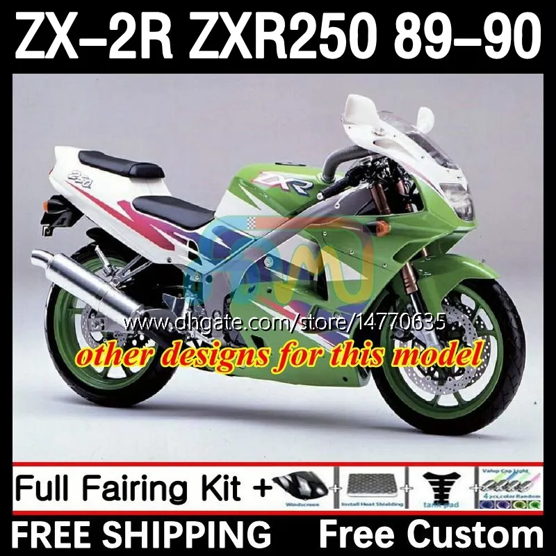 KAWASAKI NINJA ZX2R/ZXR250 1989-1990 Red Fairing Kit