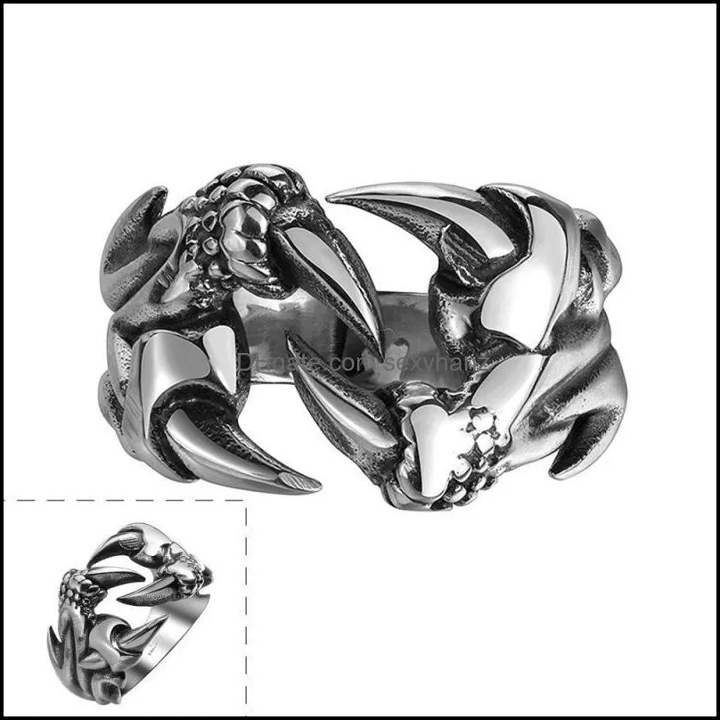 stainless steel rings ambition to gothic titanium stainless steel rings steampunk men`s rings