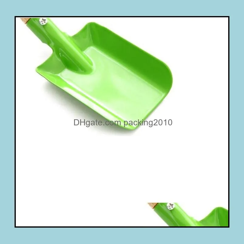 mini gardening shovel colorful metal small shovel garden spade hardware tools digging garden tools kids spade tool yhm298-1