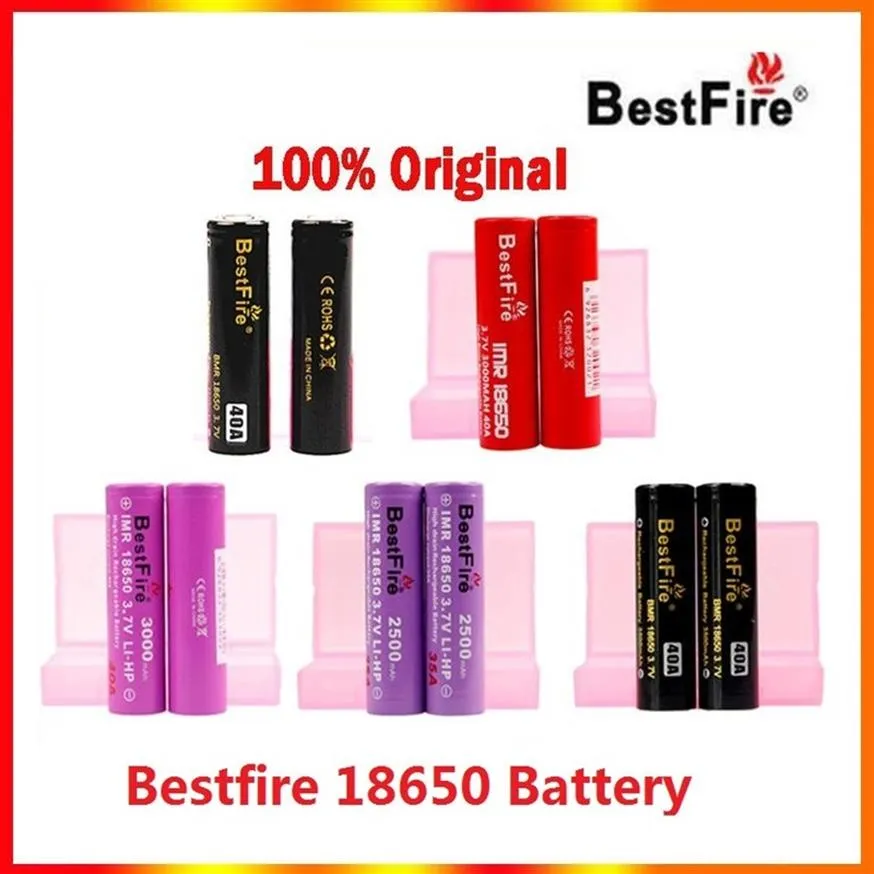 Original Bestfire BMR IMR 18650 Batterie 2500mah 3000mah 3100mah 3200mah 3500mah wiederaufladbarer Lithium -Vape -Mod Batterie 30a 35A 40A 2168