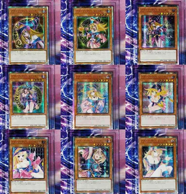 Yu Gi Oh Dark Magician Girl Buy 16 Cards and Get These 2 Free DIY Toys Hobbies Hobby Collectibles Game Collection Anime Cards G220311