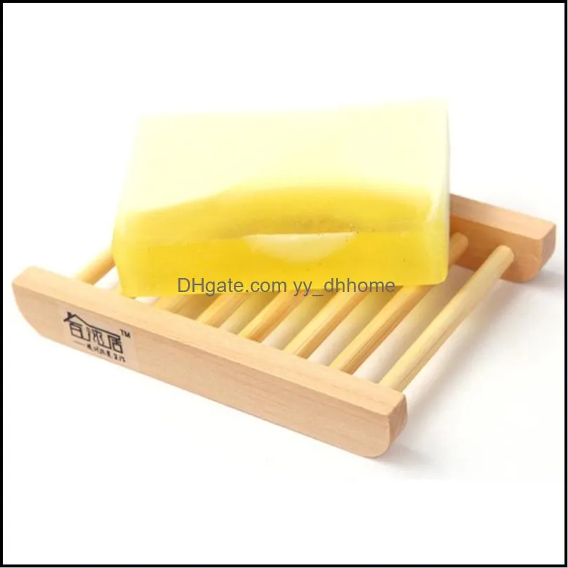 wholesale natural bamboo home use wooden storage holder soap dishes wooden craft bathroom soap tray soap rack box container dh0179