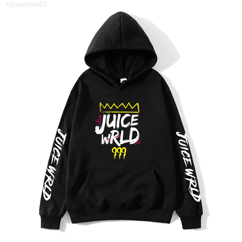 2021 Black and White Red j Uicewrld Hoodie Sweatshirt Juice Wrld wrld Trap Rap Rainbow Glitch World