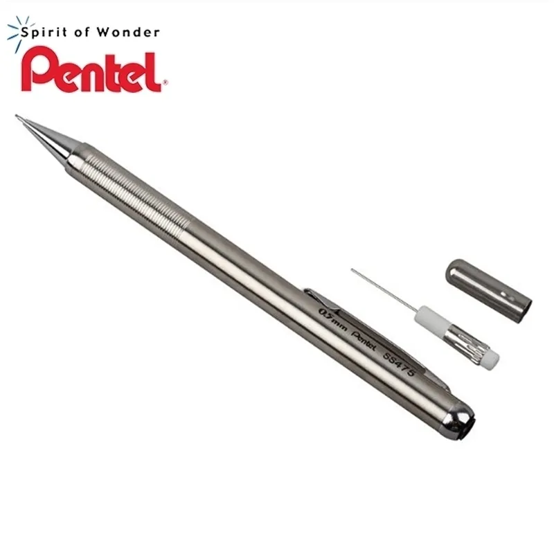Pentel SS475 roestvrij staal mechanisch potlood metalen staaf 0,5 mm kantoorschool benodigdheden y200709