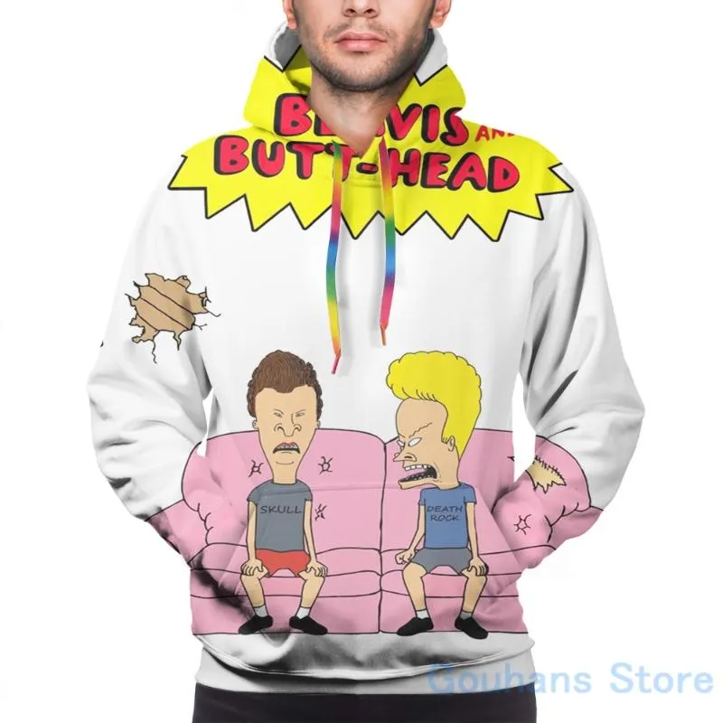 Heren Hoodies Sweatshirts Mens sweatshirt voor vrouwen grappig Beavis en butt-head print casual hoodie streatwearmen's