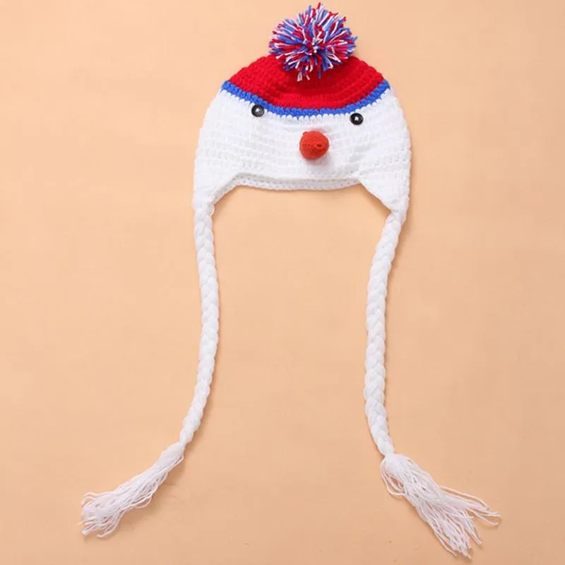 Beralar Ürün Beanie Hat Sevimli Karikatür Moda Komik Pullover Doğum Günü Hediyesi El Yapımı Peluş Şapkalar Kış Çocuk Yetişkinleri