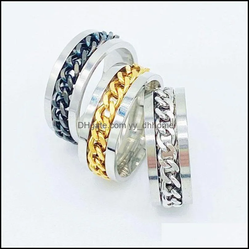 8mm stainless steel hip hop trendy beer finger band rings for men party club wear male lucky jewelry gift