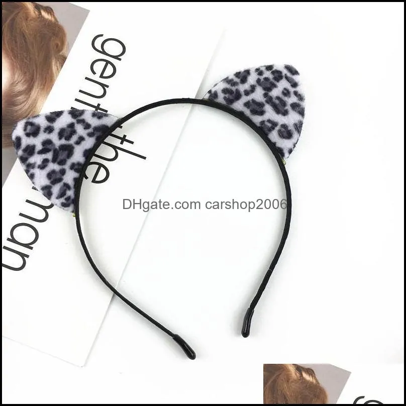 Leapard Rabbit Mouse Ear Hairband Kids Headband Girls Hair Accessories Party Headwear