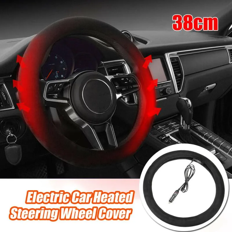 Steering Wheel Covers Upgraded Heated Cover Adjustable Temperature 12V