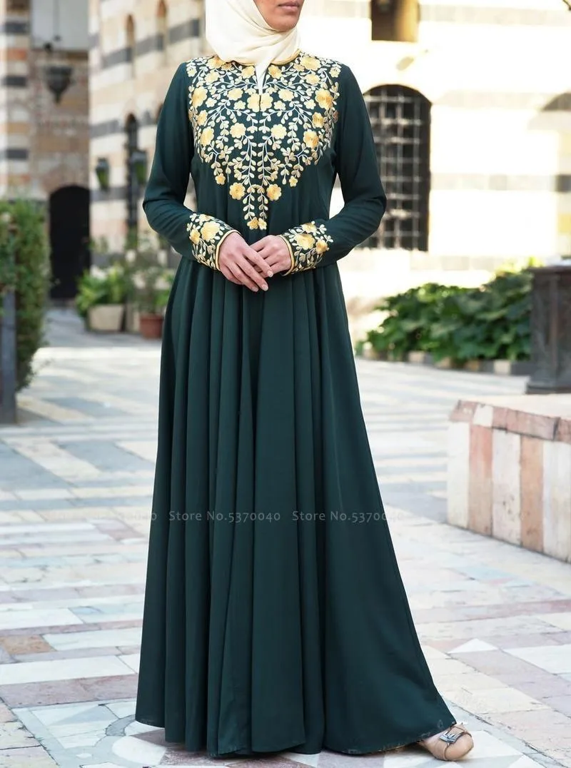 Ropa de oración para mujer, musulmana Abaya Kaftán elegante vestido de  noche de oración musulmán maxi vestido islámico Abaya musulmán