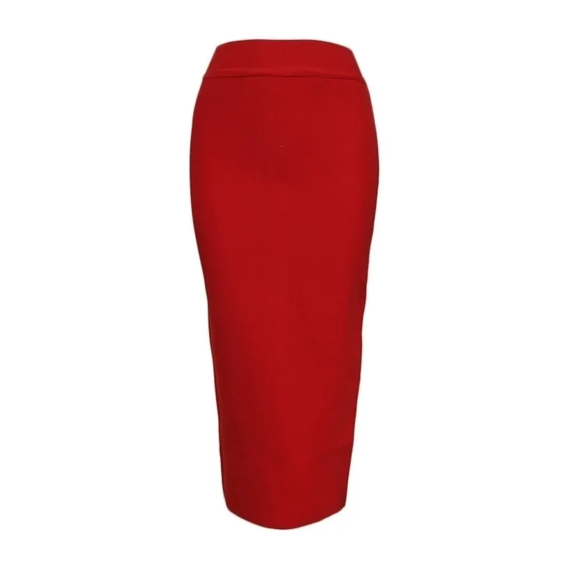 Long Skirts Summer Sexy Bandage Pencil Skirt Woman Clothes Plus Size Fashion Harajuku Vintage Elastic Ladies 220401