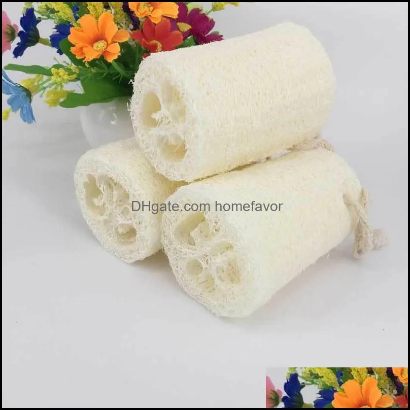 natural loofah bath body wash shower towel sponge scrubber spa massage pad kitchen cleaning tool 20pcs
