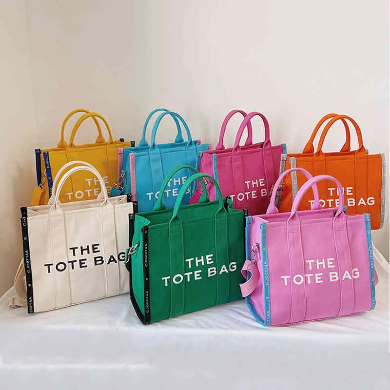Marc Design Women's The Tote Bag spersonalizowany kreatywne płótno torebki damskie wszechstronne torby na dużą pojemność przenośna torba na bicie 220803