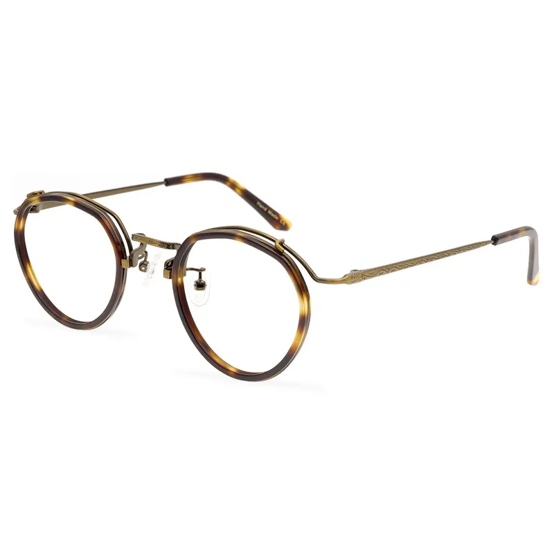 Frames Brand Designer Men Hommes Cadre des lunettes Myopie Lunes optiques Femmes Femmes Vintage Irrégules Spectacle Frames Glasse en métal pour PRES