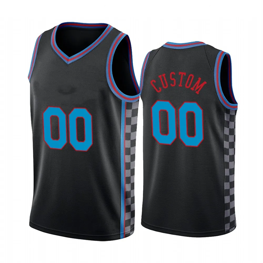 Impresso Sacramento Personalizado Design DIY Camisas de Basquete Personalização Uniformes de Equipe Imprimir Personalizado qualquer Número de Nome Homens Mulheres Crianças Jovens Meninos Camisa preta