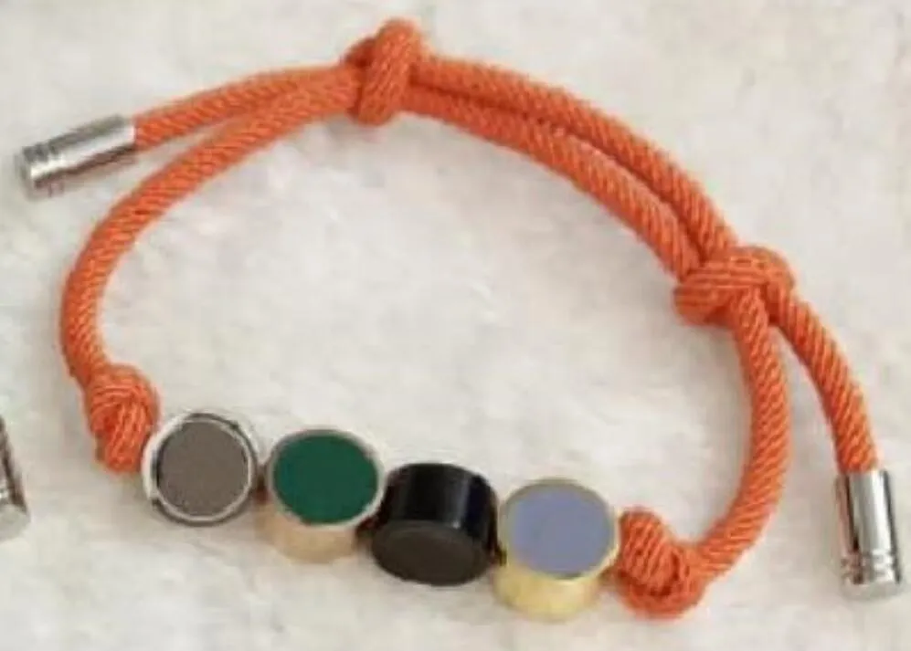 Modedesigner armband f￶r m￤n kvinnor smycken hip hop unisex armband justerbara charm-armband 4 f￤rger h￶g kvalitet