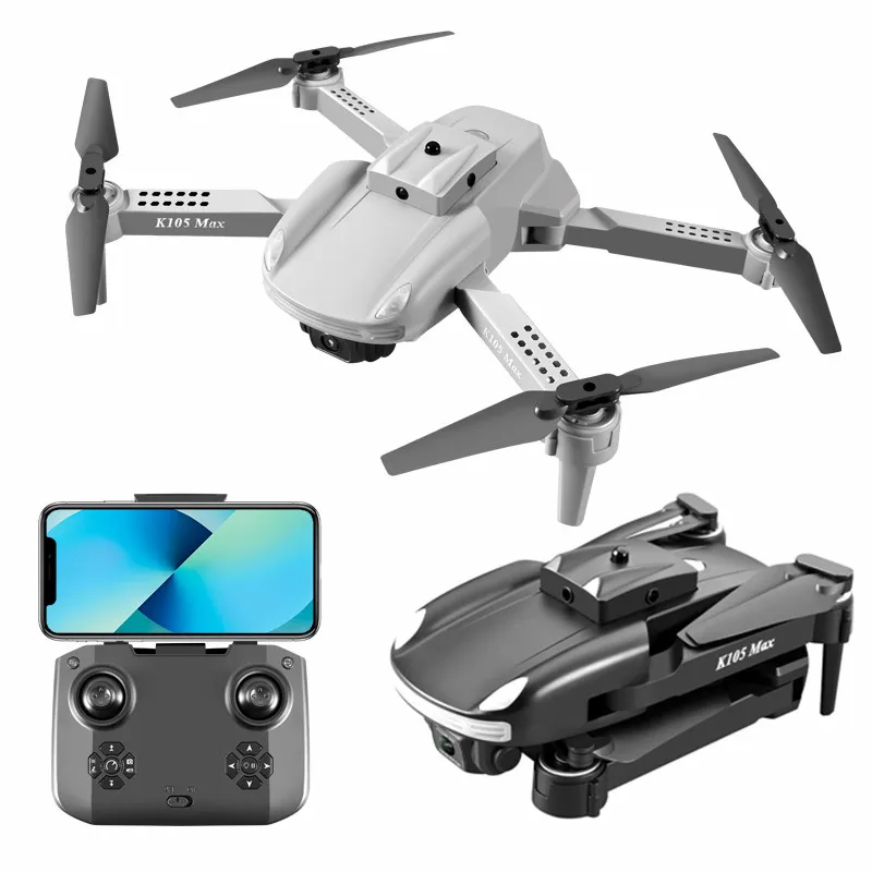 K105max 4K Drones Omnidirectional 360-Derece Dört Taraflı Engel Kaçınma Drone Hava Kamera Çift Kamera Quadcopter DHL Gemi