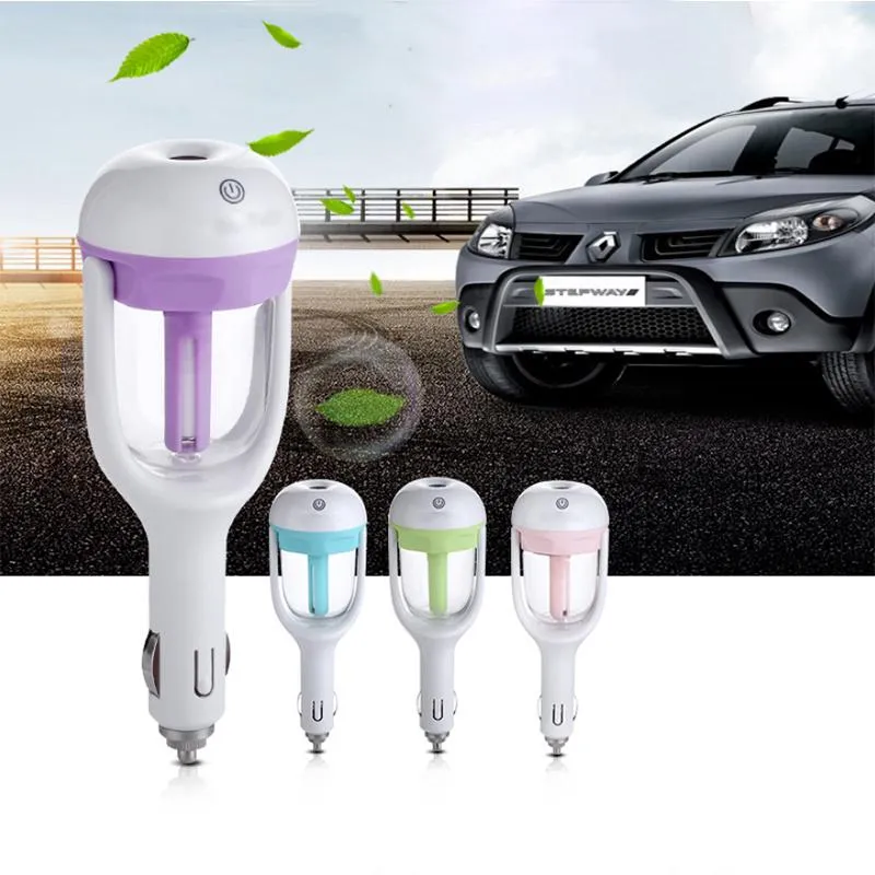 12V Car Steam Humidifier Air Purifier Aroma Diffuser  oil diffuser Cars Humidifiers Multi-Colors