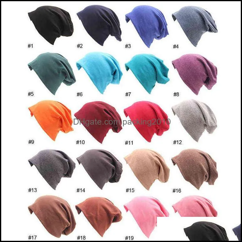 2021 winter warm casual loose hip hop hat man women stacking knitted bonnet solid color beanies fashion accessories outdoor vtm eb1379