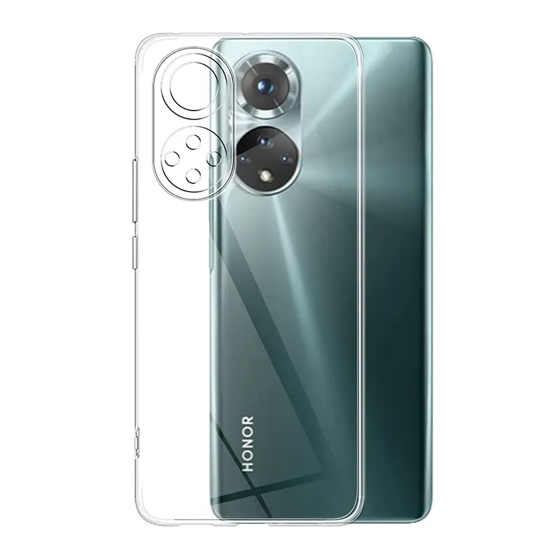 Fullt omslag Clear Silicone -fodral för Huawei Honor 60 50 30 Pro 10x Lite 30S Ultra Thin Soft X30 X20 SE X10 Max 30i