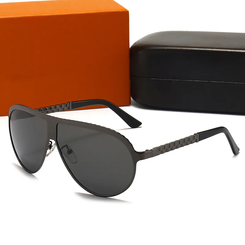 A occhiali da sole maschile stilista polarizzati occhiali occhiali da sole per viaggi da sole per la guida di occhiali con scatola