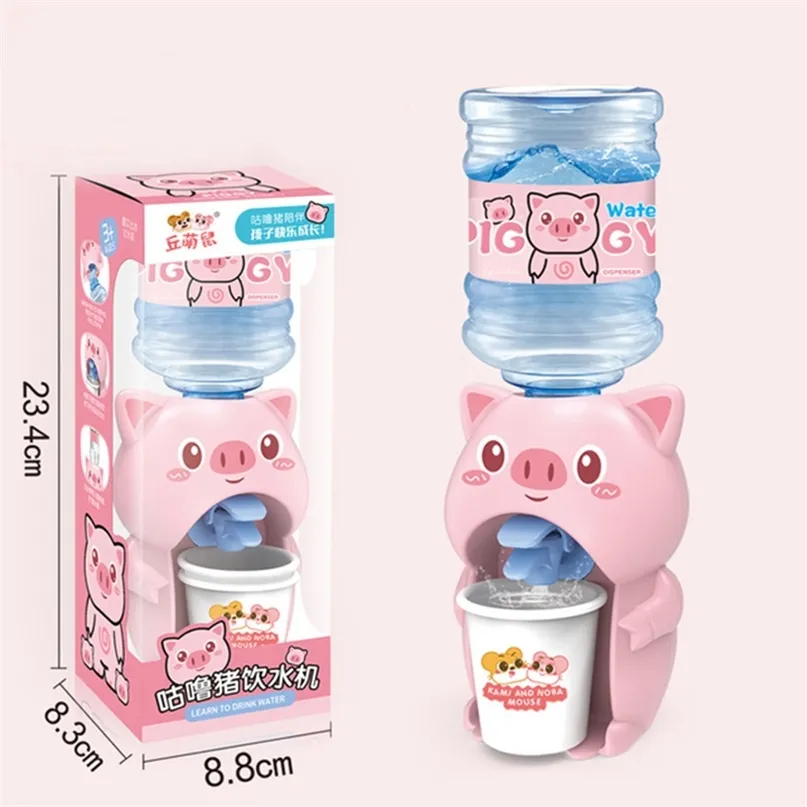Mini Dispenser Baby Toy Drinking Hand Press Water Bottle Pump Cooler Lifelike Cute Children Cosplsy Props Home 220727