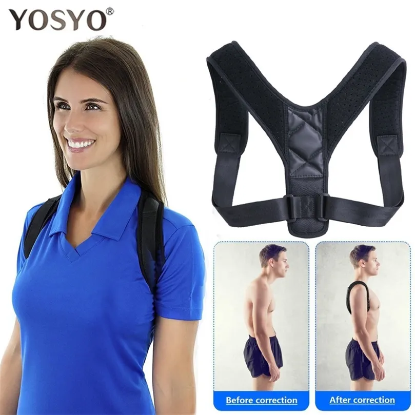 Yosyo Souppe Support Courteille réglable Cortecteur Clicule Spine Back Back épaule Correction de posture lombaire 220726