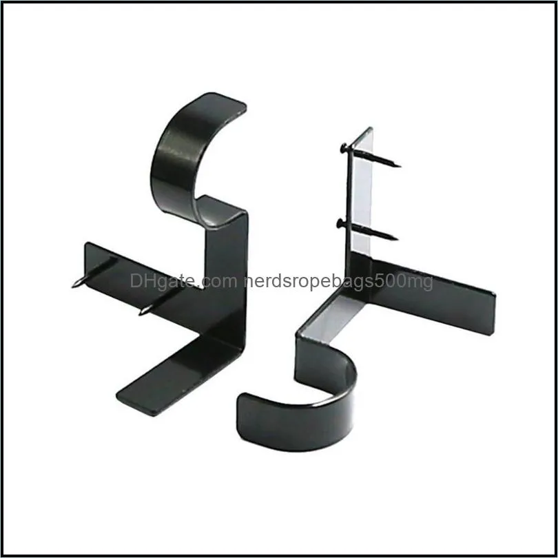 Autre décor à la maison jardin 2 pièces/ensemble support de tringle à rideau durable supports de suspension appuyez à droite dans le cadre de la fenêtre Double matériel livraison directe 2021 U