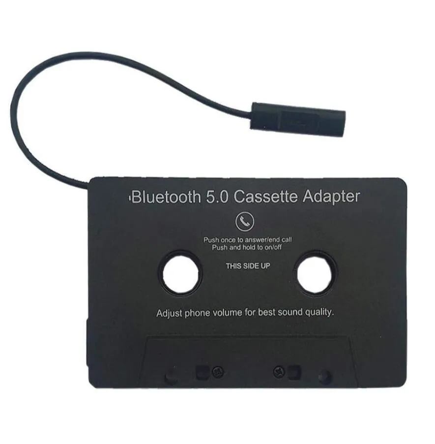 Adaptateur de platines Cassette Bluetooth 5.0 pour voiture avec Audio stéréo, cassettes sans fil vers adaptateurs de Cassette Smartphone Aux