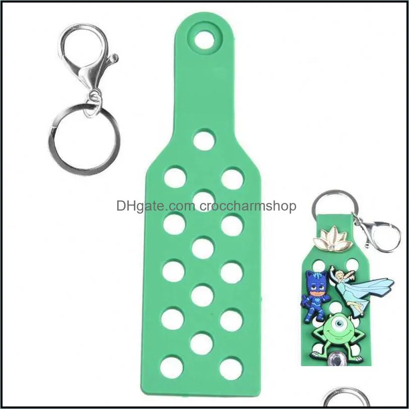 rubber pvc 3d cute acrylic keychains kawaii anime silicone heart bad bunny croc charm keychain