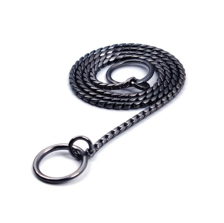 Snake Chain Dog Show Collars Heavy Metal Chain-Dog Walking Training Choke Collar Strong Basic Leashes SN4906