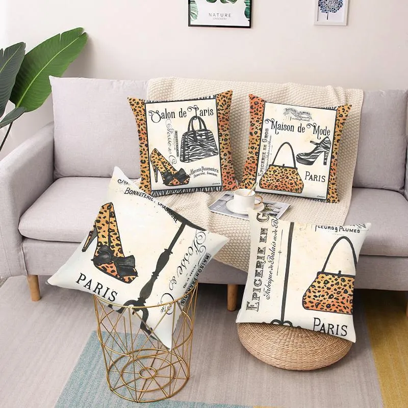 Kudde/dekorativ kudde enkel kreativ mönster tryckning fyrkantig kudde omslag bil soffa kontorsstol hem dekorera kudde/dekorativ