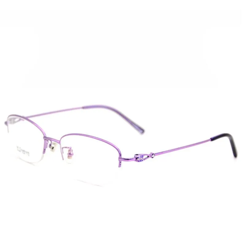 Fashion zonnebrillen Frames 53-17-145 Hoogwaardige Titanium round glazen Designer Eyewear Eye for Women Optical 6G 057Fashion