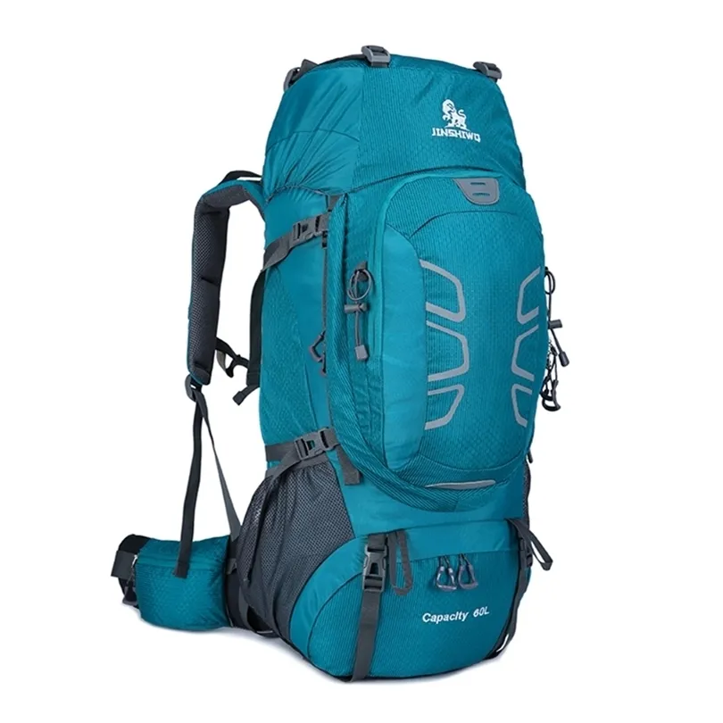 60L Водонепроницаемые походные походы на открытый рюкзак для женщин -пакет для кемпинга альпинизм рюкзак спортивный велосипедный велосипед.