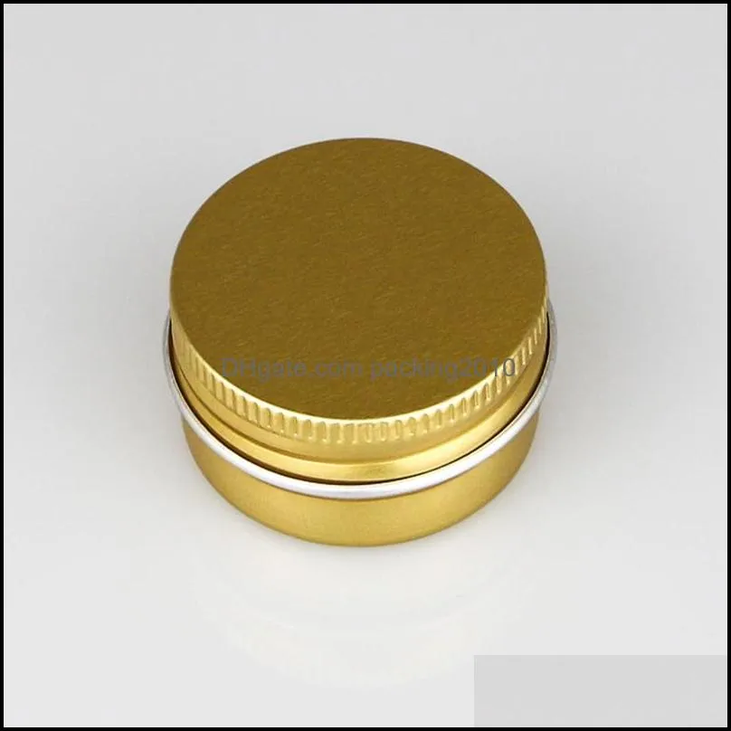 15ml 15g Metal Storage box 10g Aluminium Tins Jars Lip Balm Containers Empty Jars Screw Top Tin Cans 6 colors